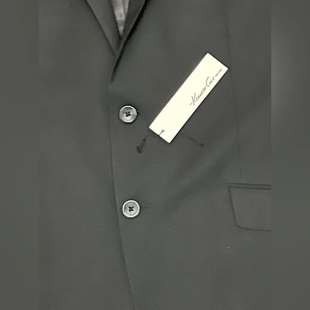 Kenneth Cole New York Men's 43R Suit Jacket Black New With Tags